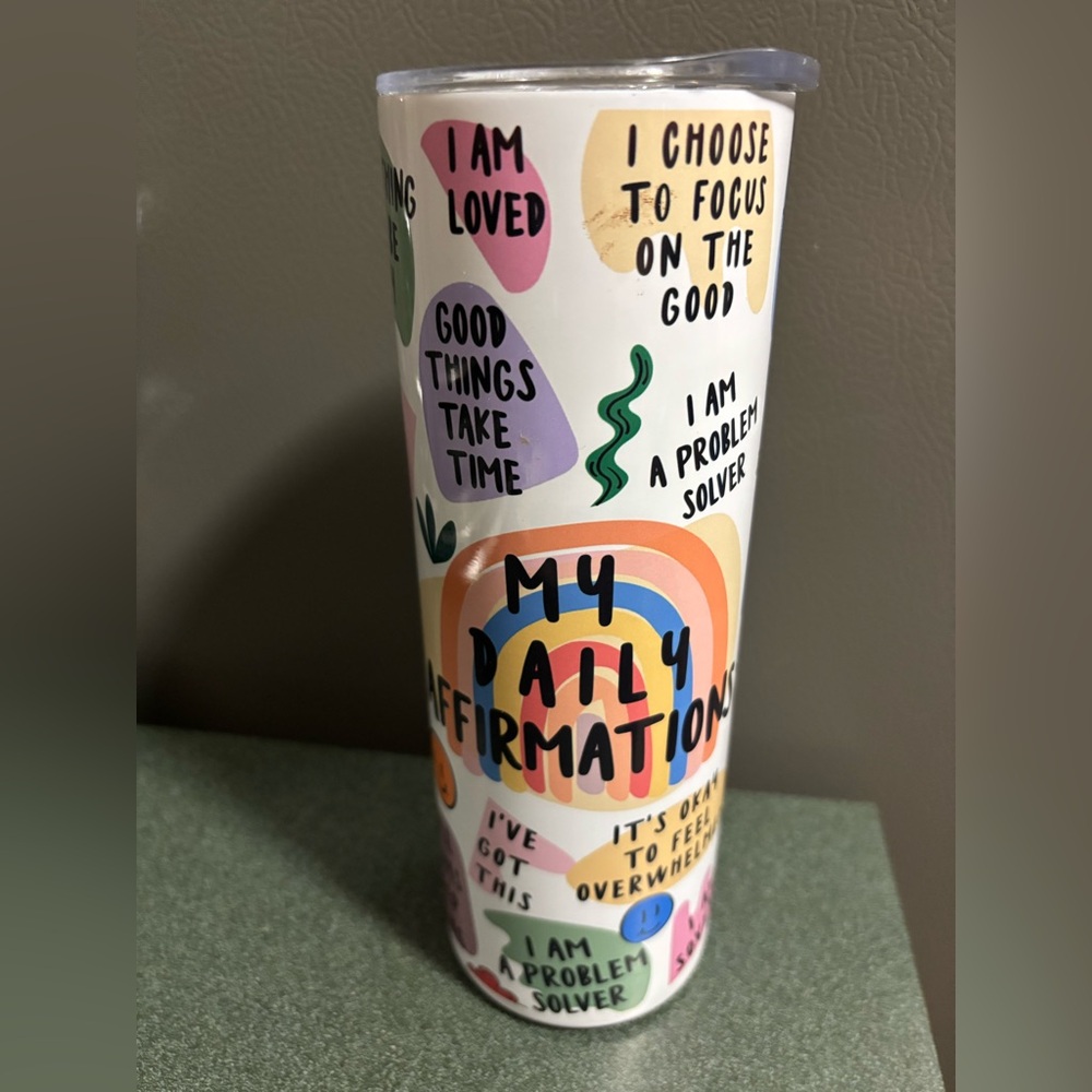 Colorful Affirmation Tumbler